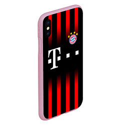 Чехол iPhone XS Max матовый FC Bayern Munchen, цвет: 3D-розовый — фото 2