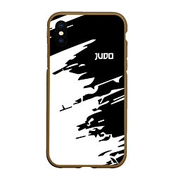 Чехол iPhone XS Max матовый Judo, цвет: 3D-коричневый