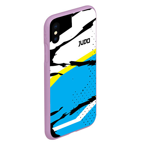 Чехол iPhone XS Max матовый Judo / 3D-Сиреневый – фото 2