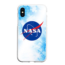 Чехол iPhone XS Max матовый NASA НАСА
