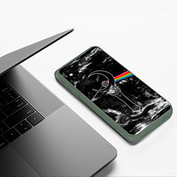 Чехол iPhone XS Max матовый Dark Side of the Moon Stick, цвет: 3D-темно-зеленый — фото 2