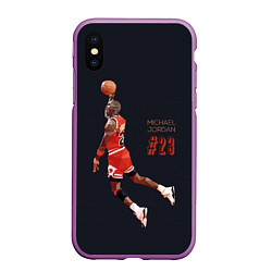 Чехол iPhone XS Max матовый MICHAEL JORDAN