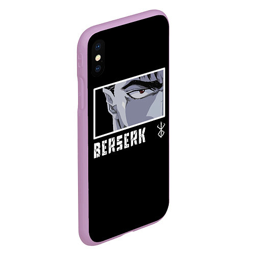 Чехол iPhone XS Max матовый Берсерк / 3D-Сиреневый – фото 2