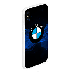 Чехол iPhone XS Max матовый BMW, цвет: 3D-белый — фото 2