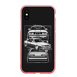 Чехол iPhone XS Max матовый BMW