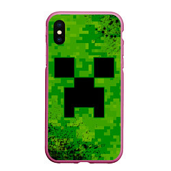 Чехол iPhone XS Max матовый MINECRAFT МАЙНКРАФТ