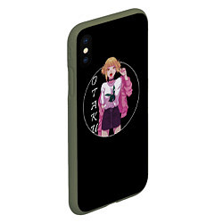 Чехол iPhone XS Max матовый Toga Otaku, цвет: 3D-темно-зеленый — фото 2