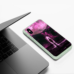 Чехол iPhone XS Max матовый Teleport, цвет: 3D-салатовый — фото 2