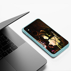 Чехол iPhone XS Max матовый Куруми Токисаки, цвет: 3D-мятный — фото 2