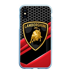 Чехол iPhone XS Max матовый Lamborghini