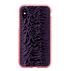 Чехол iPhone XS Max матовый Joy Division Glitch