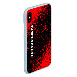 Чехол iPhone XS Max матовый MICHAEL JORDAN, цвет: 3D-голубой — фото 2