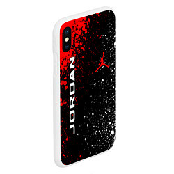 Чехол iPhone XS Max матовый MICHAEL JORDAN, цвет: 3D-белый — фото 2