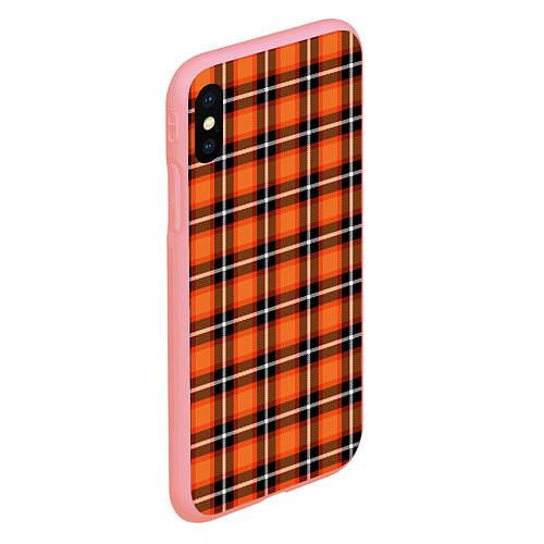 Чехол iPhone XS Max матовый Шотландская клетка / 3D-Баблгам – фото 2