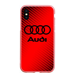 Чехол iPhone XS Max матовый AUDI АУДИ