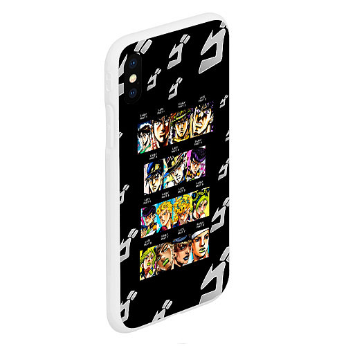 Чехол iPhone XS Max матовый JoJo Bizarre Adventure / 3D-Белый – фото 2