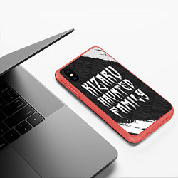 Чехол iPhone XS Max матовый KIZARU КИЗАРУ, цвет: 3D-красный — фото 2