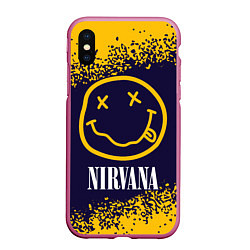 Чехол iPhone XS Max матовый NIRVANA НИРВАНА