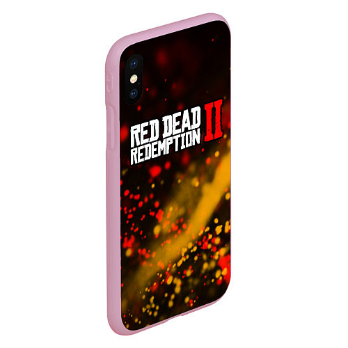 Чехол iPhone XS Max матовый RED DEAD REDEMPTION 2 / 3D-Розовый – фото 2