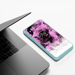 Чехол iPhone XS Max матовый Stray kids, цвет: 3D-мятный — фото 2