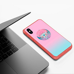 Чехол iPhone XS Max матовый Фея, цвет: 3D-красный — фото 2