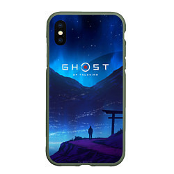 Чехол iPhone XS Max матовый Ghost of Tsushima