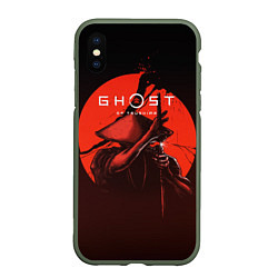 Чехол iPhone XS Max матовый Ghost of Tsushima