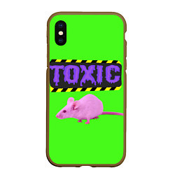 Чехол iPhone XS Max матовый Toxic