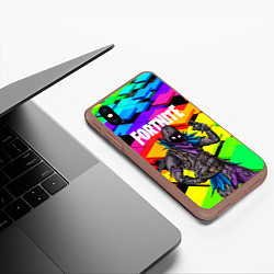 Чехол iPhone XS Max матовый FORTNITE, цвет: 3D-коричневый — фото 2