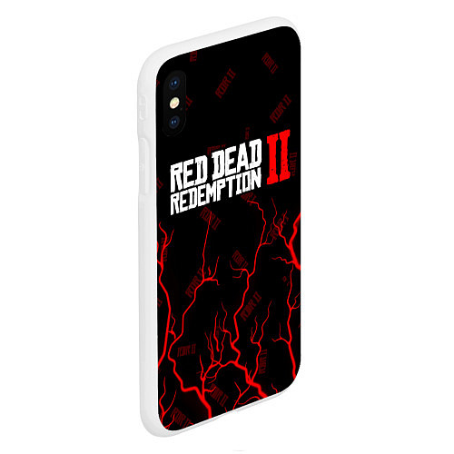 Чехол iPhone XS Max матовый RED DEAD REDEMPTION 2 / 3D-Белый – фото 2