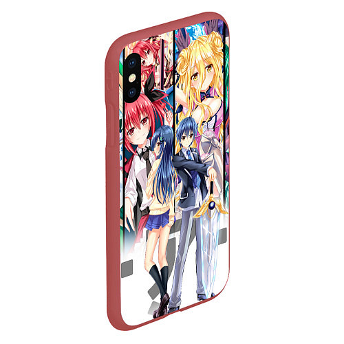 Чехол iPhone XS Max матовый Date A Live / 3D-Красный – фото 2