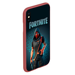 Чехол iPhone XS Max матовый Street Serpent Fortnite, цвет: 3D-красный — фото 2