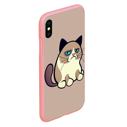 Чехол iPhone XS Max матовый Великий Grumpy Cat / 3D-Баблгам – фото 2