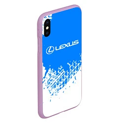 Чехол iPhone XS Max матовый LEXUS ЛЕКСУС, цвет: 3D-сиреневый — фото 2