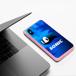 Чехол iPhone XS Max матовый СОНИК SONIC, цвет: 3D-баблгам — фото 2