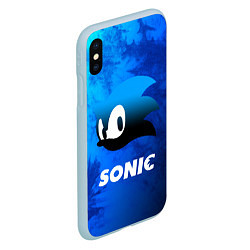 Чехол iPhone XS Max матовый СОНИК SONIC, цвет: 3D-голубой — фото 2