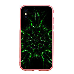 Чехол iPhone XS Max матовый Зелёное Очарование, цвет: 3D-баблгам