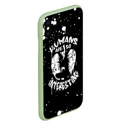 Чехол iPhone XS Max матовый Death Note, цвет: 3D-салатовый — фото 2