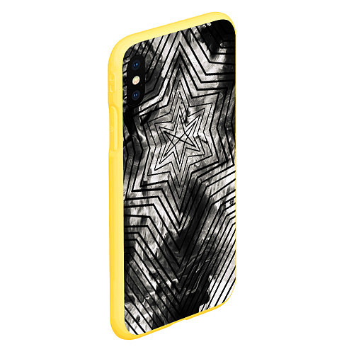 Чехол iPhone XS Max матовый BMTH OBEY / 3D-Желтый – фото 2