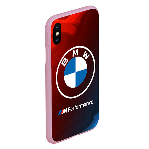 Чехол iPhone XS Max матовый BMW БМВ / 3D-Розовый – фото 2