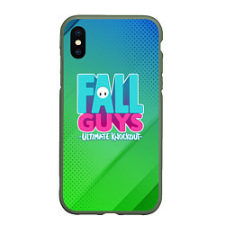 Чехол iPhone XS Max матовый FALL GUYS