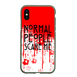 Чехол iPhone XS Max матовый Normal People Scare Me