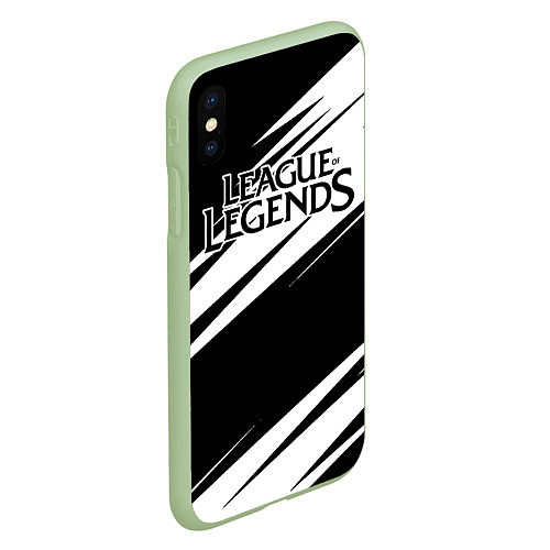 Чехол iPhone XS Max матовый League of Legends / 3D-Салатовый – фото 2
