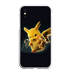 Чехол iPhone XS Max матовый Pikachu Pika Pika