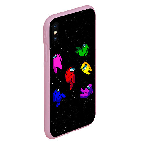 Чехол iPhone XS Max матовый Among Us / 3D-Розовый – фото 2