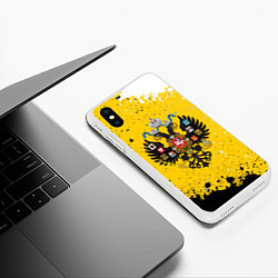 Чехол iPhone XS Max матовый РОССИЙСКАЯ ИМПЕРИЯ, цвет: 3D-белый — фото 2