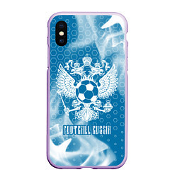 Чехол iPhone XS Max матовый FOOTBALL RUSSIA Футбол