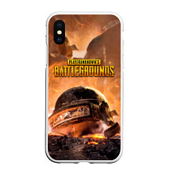 Чехол iPhone XS Max матовый PlayerUnknowns Battlegrounds