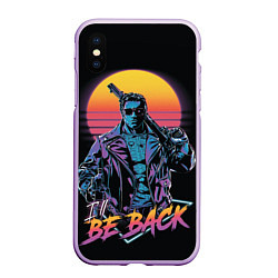 Чехол iPhone XS Max матовый I WILL BE BACK TERMINATOR