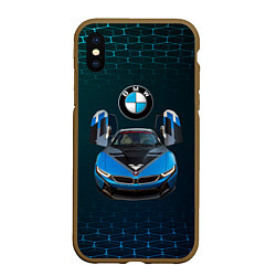 Чехол iPhone XS Max матовый BMW i8 Turbo тюнинговая